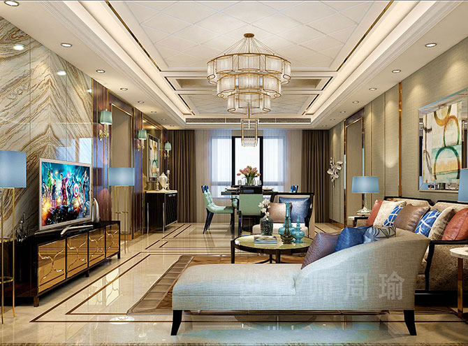 色逼av世纪江尚三室两厅168平装修设计效果欣赏